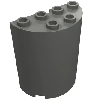 Cylinder Half 2 x 4 x 4