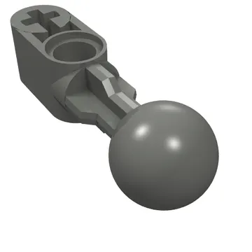 Technic Beam 1 x 2 with Ball Joint Straight, Smooth Ball