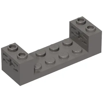 Brick Special 2 x 6 x 1 1/3 with Axle Holes and 2 x 4 Recessed, Bar at Underside