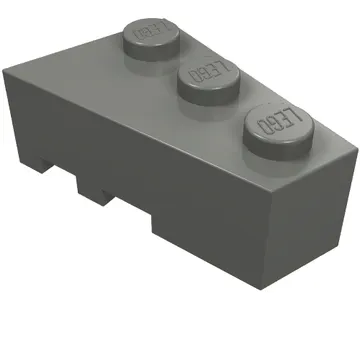 Brick Wedged, Angled 3 x 2 Right