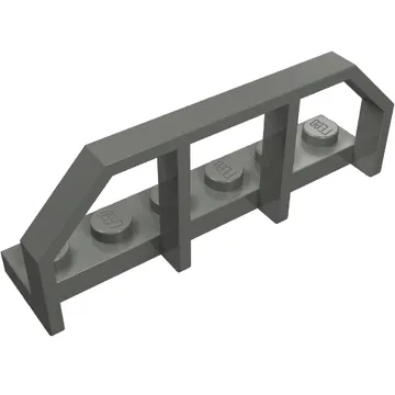 Plate Special 1 x 6 with Train Wagon End Fence