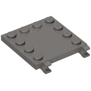 Plate Special 4 x 4 with Studs on Edges and Clips Horizontal
