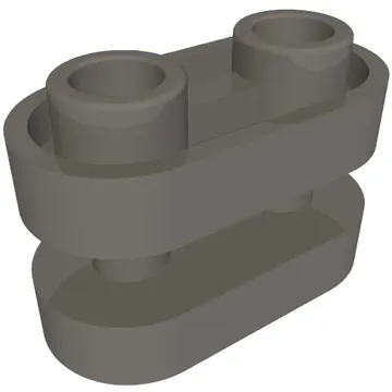 Brick Special 1 x 2 Rounded with Center Bars