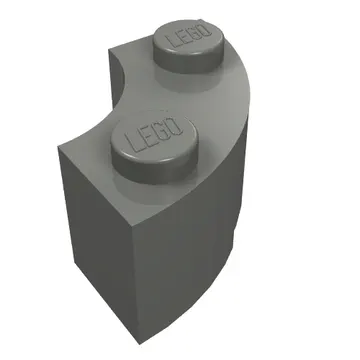 Brick Round Corner 2 x 2 Macaroni with Stud Notch and Reinforced Underside [New Style]