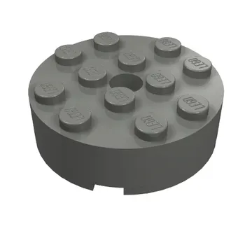 Brick Round 4 x 4 Centre Hole