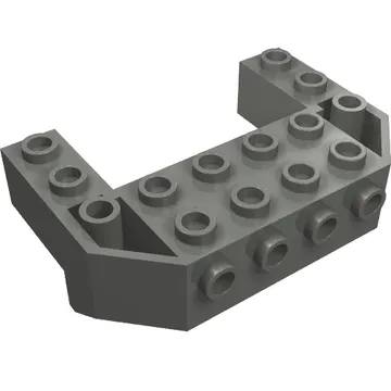 Brick Special, Train Front Sloping Base Wedged with 4 Studs on Front and 2 x 4 Cutout