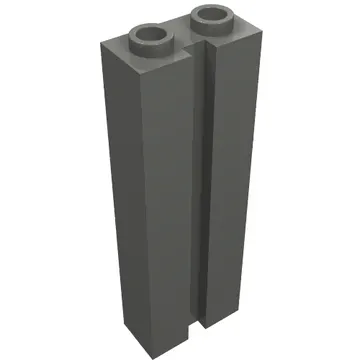 Brick Special 1 x 2 x 5 with Groove