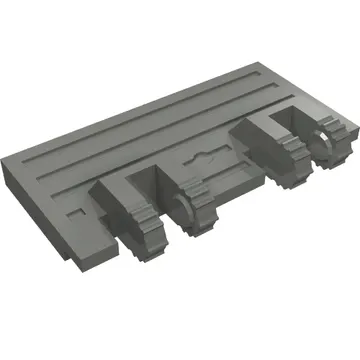 Hinge Train Gate 2 x 4 Locking Dual 2 Fingers without Rear Reinforcements, 7 Teeth
