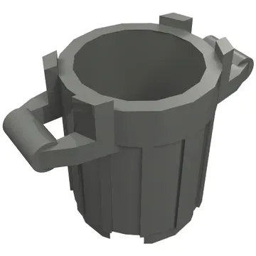 Trash Can with 4 Cover Holders
