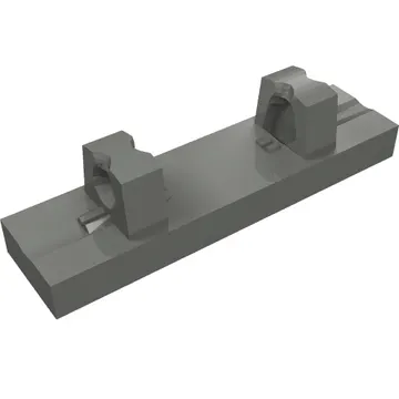 Hinge Tile 1 x 4 Locking Dual 1 Fingers on Top [8 Locking Ridges]