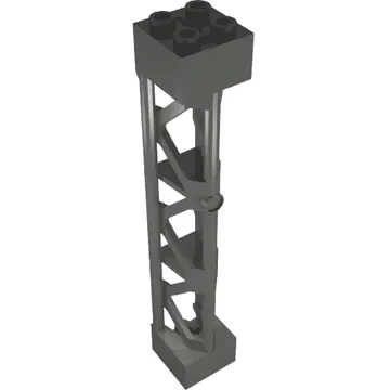 Support 2 x 2 x 10 Girder Triangular Vertical - Type 4 - 3 Posts, 3 Sections