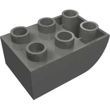 Duplo Brick 2 x 3 with Curved Bottom
