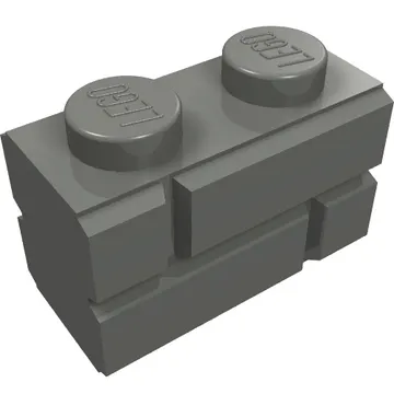 Brick Special 1 x 2 with Masonry Brick Profile