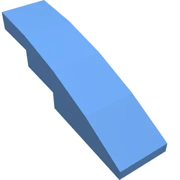 Brick Curved 4 x 1 No Studs [Stud Holder with Symmetric Ridges]