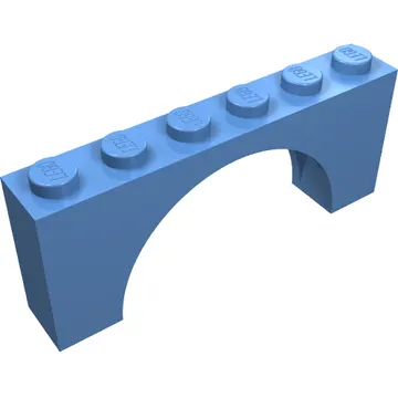 Brick Arch 1 x 6 x 2 - Thin Top without Reinforced Underside [New Version]