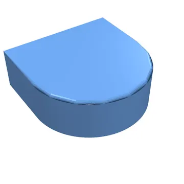 Tile Round 1 x 1 Half Circle