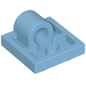 Plate Special 2 x 2 with 1 Pin Hole [Split Underside Ribs]