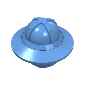 Helmet with Chinstrap and Wide Brim