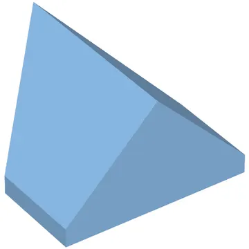 Brick Sloped 45° 2 x 1 Double / Inverted with Bottom Stud Holder