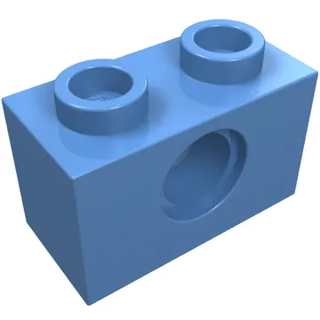 Technic Brick 1 x 2 [1 Pin Hole]