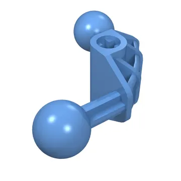 Large Figure Skeletal, Limb, Angular 90°, 4 x 4 x 2 with 2 Ball Joints, and Axle Hole