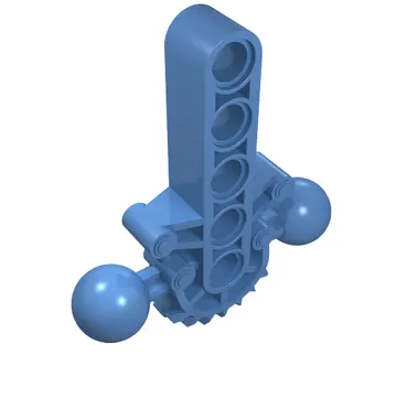 Large Figure Skeletal, Torso with Beam, 2 Ball Joints, and 7 Tooth Half Gear