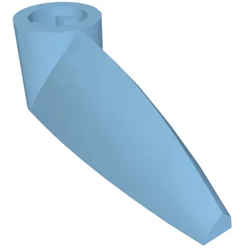 Technic Tooth 1 x 3 with Axle Hole [Hollow Underside]