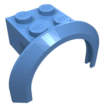 Wheel Arch, Mudguard 4 x 2 1/2 x 2 with 2 x 2 Plate