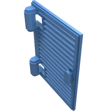 Window 1 x 2 x 3 Shutter with Hinges and Handle