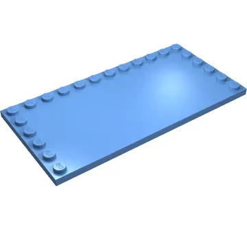 Plate Special 6 x 12 with Studs on 3 Edges