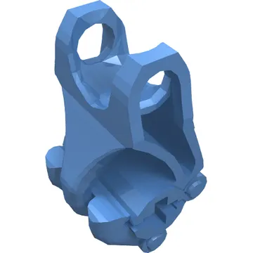 Large Figure Hand, Fist with Axle Hole, 3 Fingers