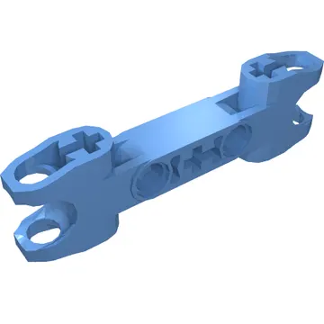 Technic Axle and Pin Connector 2 x 7 with Two Ball Joint Sockets, Squared Ends and Axle Hole in Center