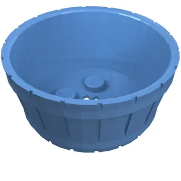 Barrel Half Large with Axle Hole