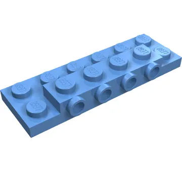 Plate Special 2 x 6 x 2/3 with 4 Studs on Side, 1 Support Wall on Bottom