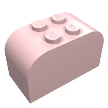 Brick Curved 2 x 4 x 2 Double [Plain]