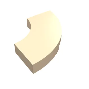Tile 2 x 2 Curved, Macaroni