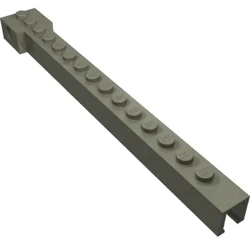 Crane Arm Outside, Wide, 15 Studs, End Notch