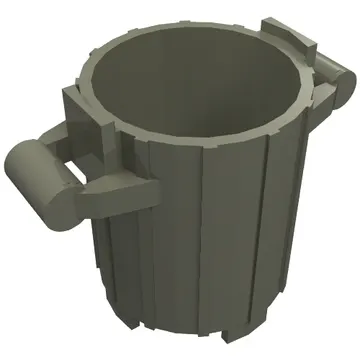 Trash Can with 2 Cover Holders