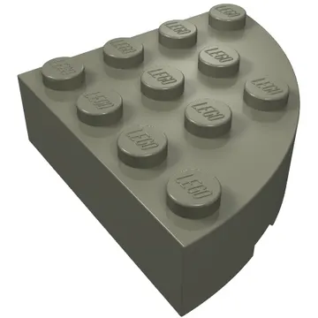 Brick Round Corner 4 x 4 Full Brick