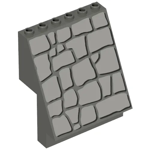Panel 4 x 6 x 6 Sloped with Rock Print