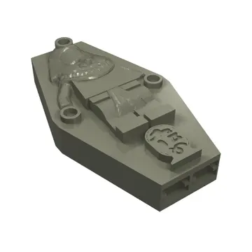 Sarcophagus Lid 2 x 4 x 6 with Mummy Relief [Plain]