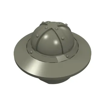 Helmet with Chinstrap and Wide Brim