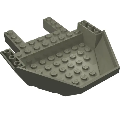 Brick Wedged, Sloped Inverted 12 x 10 x 2 2/3 Cockpit