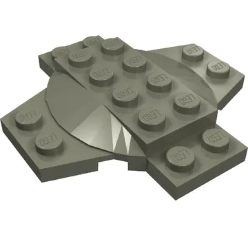 Plate Special 6 x 6 x 2/3 Cross with Dome