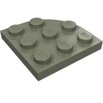 Plate Round Corner 3 x 3