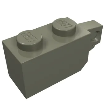 Hinge Brick 1 x 2 Locking with 1 Finger Vertical End