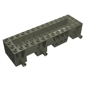 Vehicle Base 4 x 14 x 2 1/3, 2 x 12 Recessed Center, Pins, Pin Holes