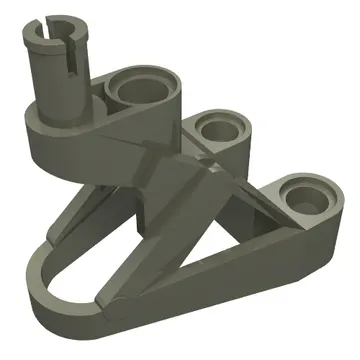 Large Figure Foot, 3 x 4 1/2 x 2 1/3 with Technic Pin Connector