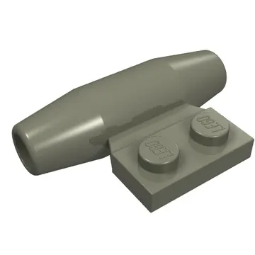 Engine - Smooth, Small 1 x 2 Side Plate [With Axle Holders]