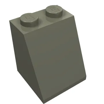 Brick Sloped 65° 2 x 2 x 2 Smooth without Bottom Tube